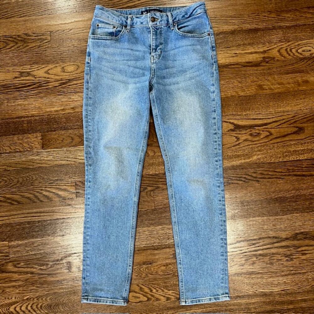 Boden Denim Girlfriend Jeans Womens US6/UK10R Cotton Stretch Skinny Light Wash